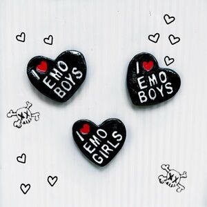 I love emo boys clay magnet 🖤